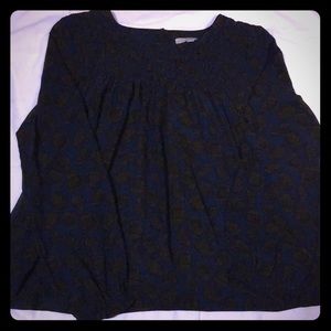 Loft Woven floral blouse size medium